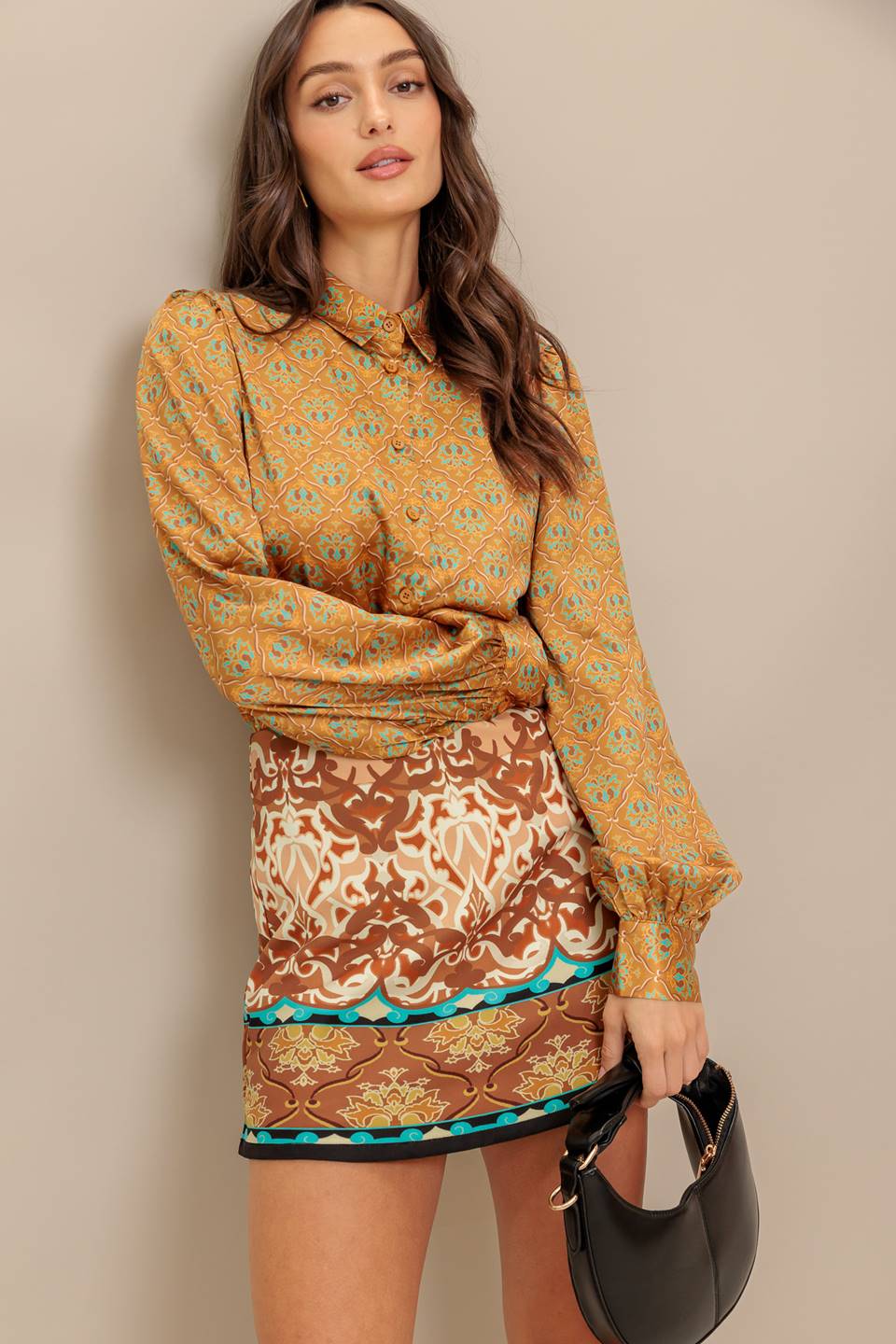 Flying Tomato Moroccan Muse Woven Top
