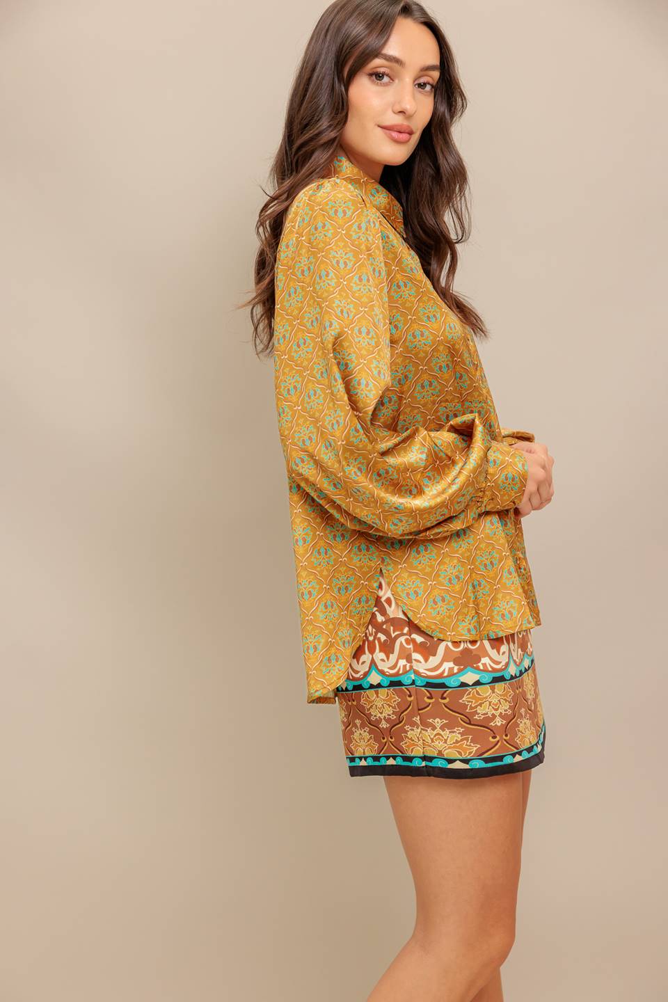 Flying Tomato Moroccan Muse Woven Top