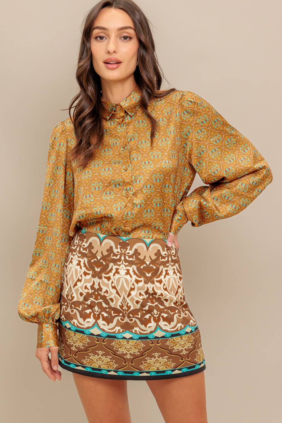 Flying Tomato Moroccan Muse Woven Top