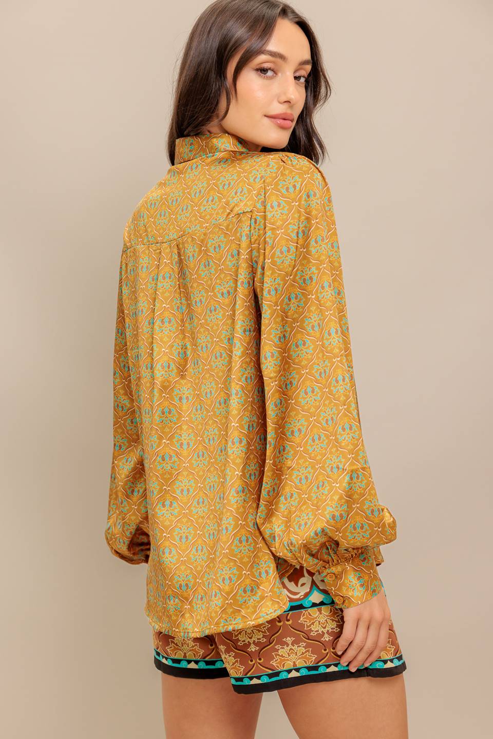 Flying Tomato Moroccan Muse Woven Top