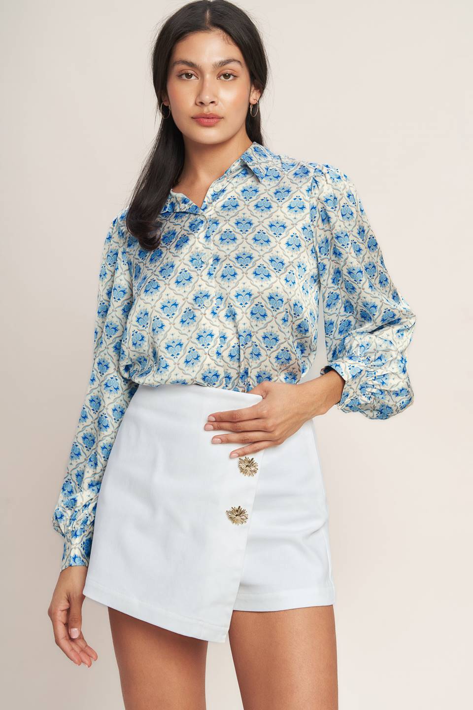 Flying Tomato Moroccan Muse Woven Top
