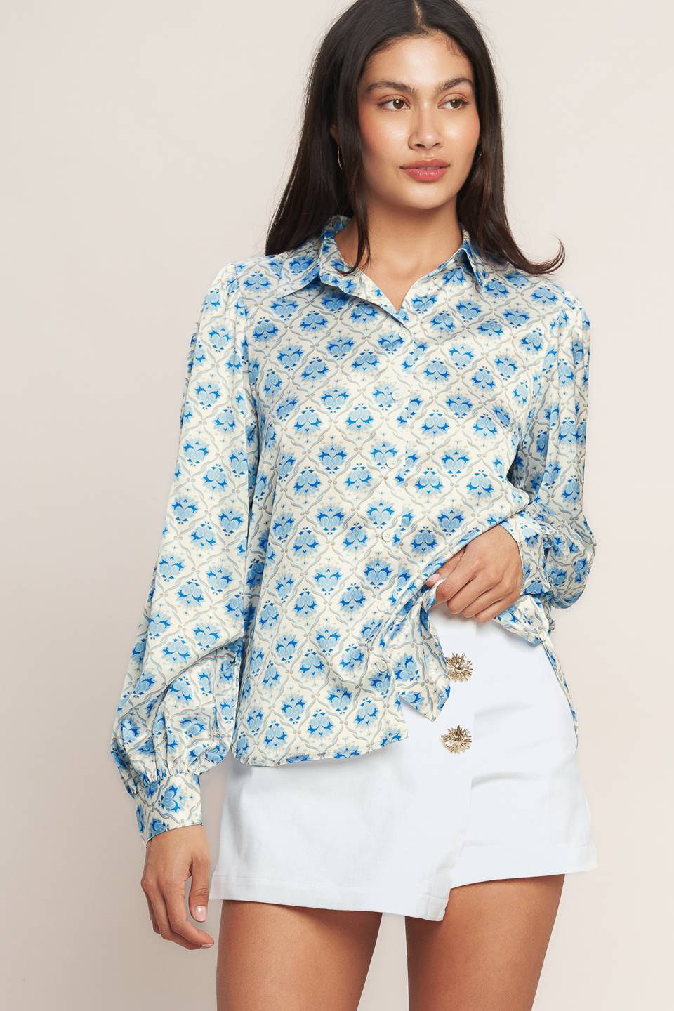 Flying Tomato Moroccan Muse Woven Top