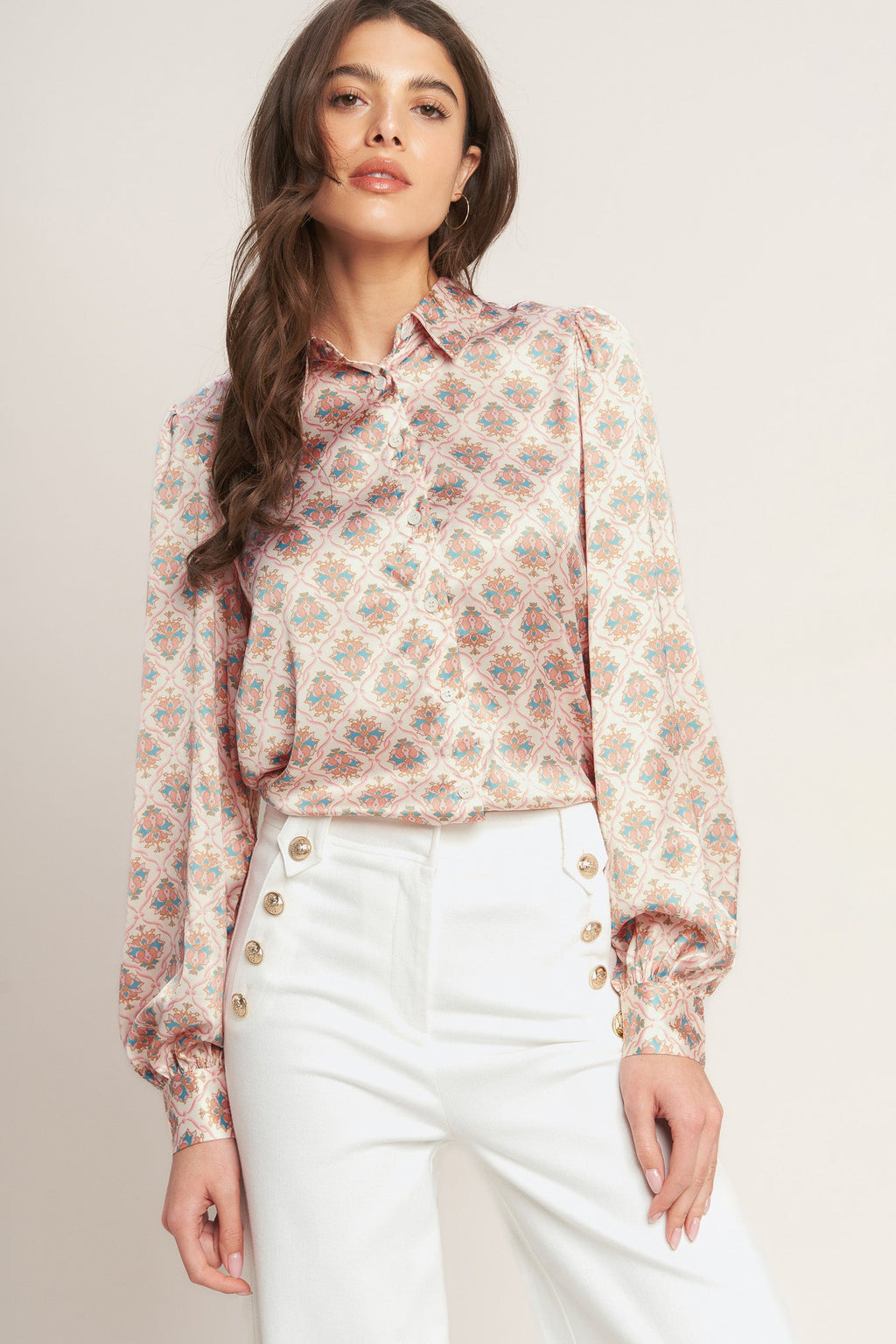 Flying Tomato Moroccan Muse Woven Top