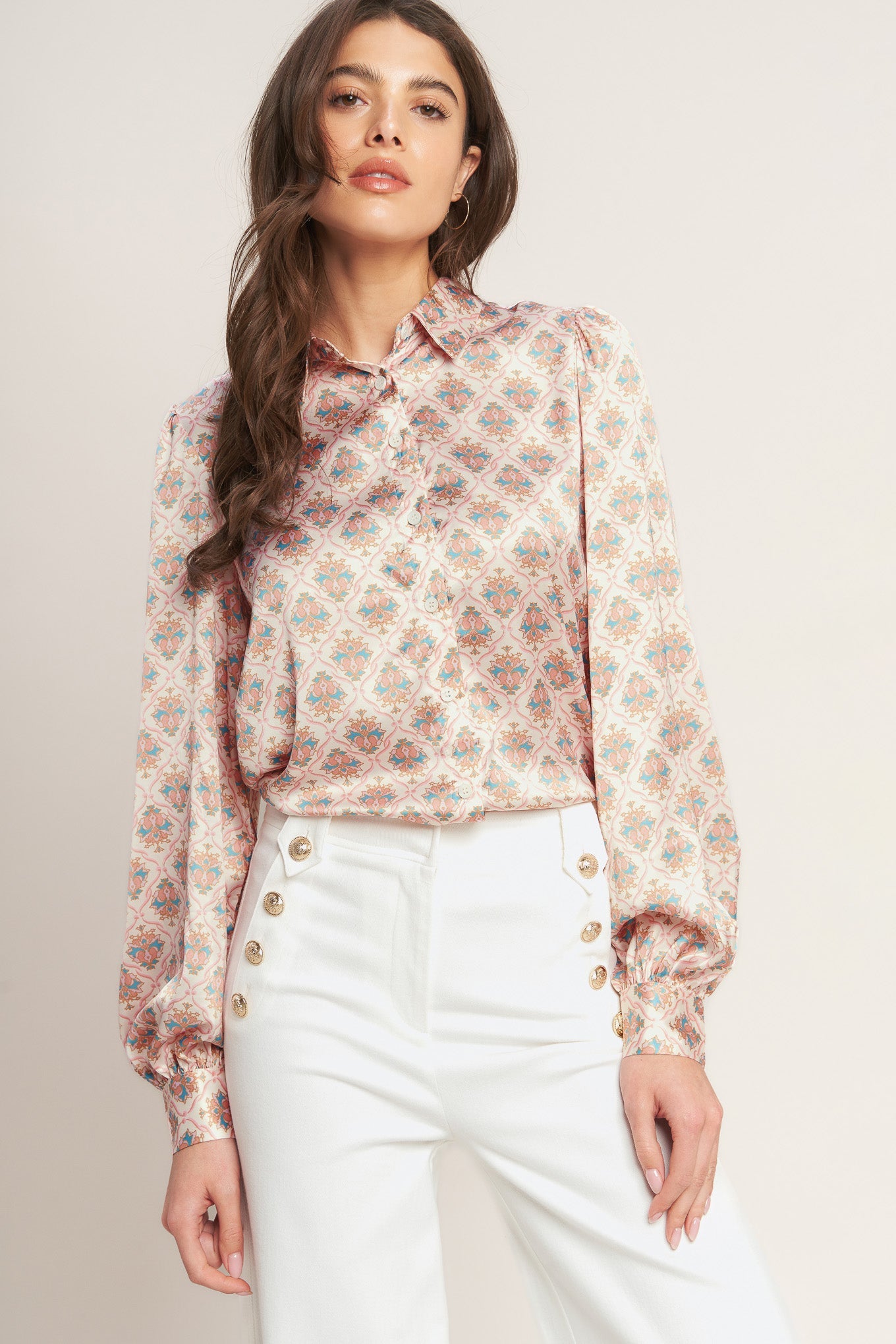 Flying Tomato Moroccan Muse Woven Top