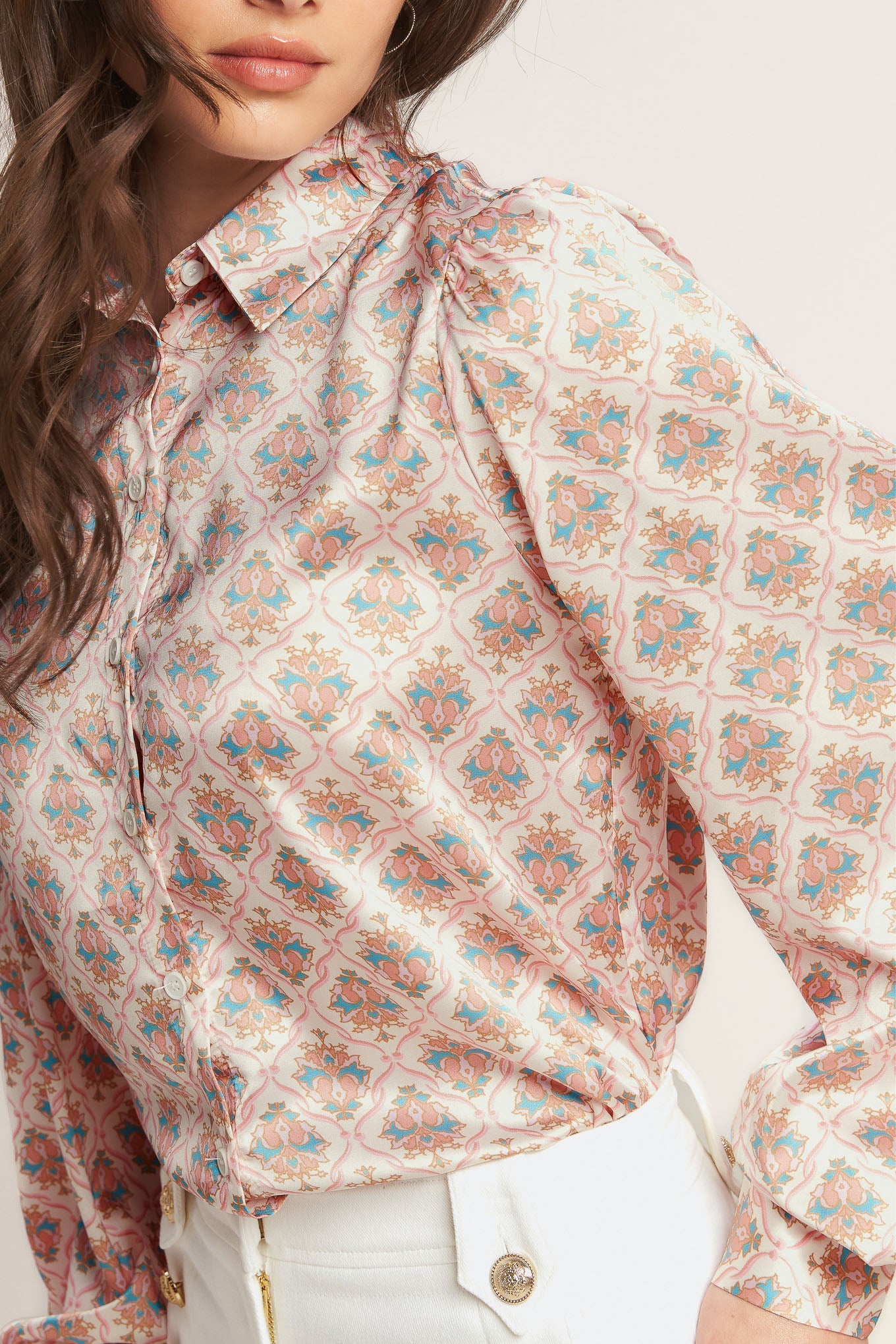 Flying Tomato Moroccan Muse Woven Top