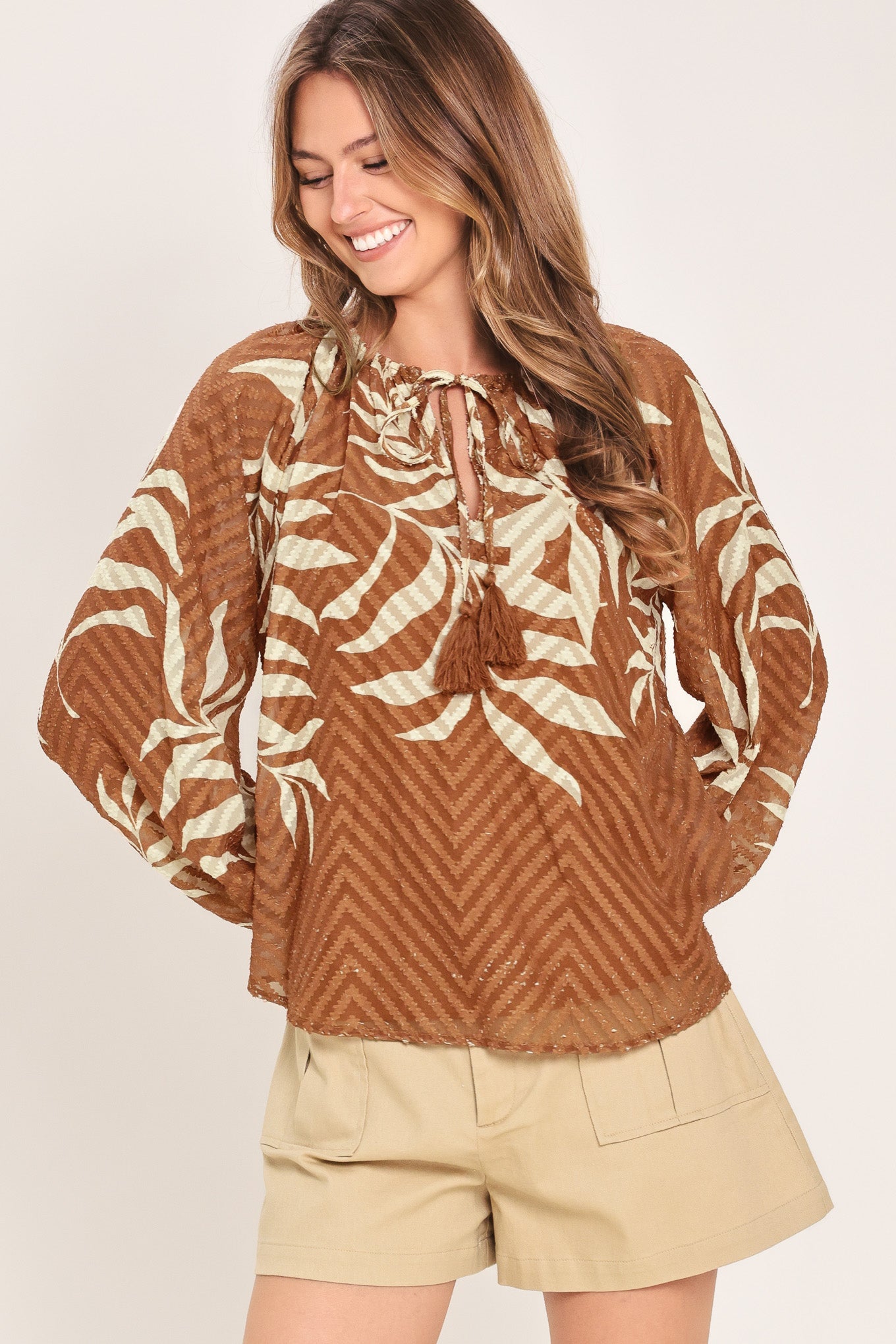Flying Tomato Warm Breeze Woven Top