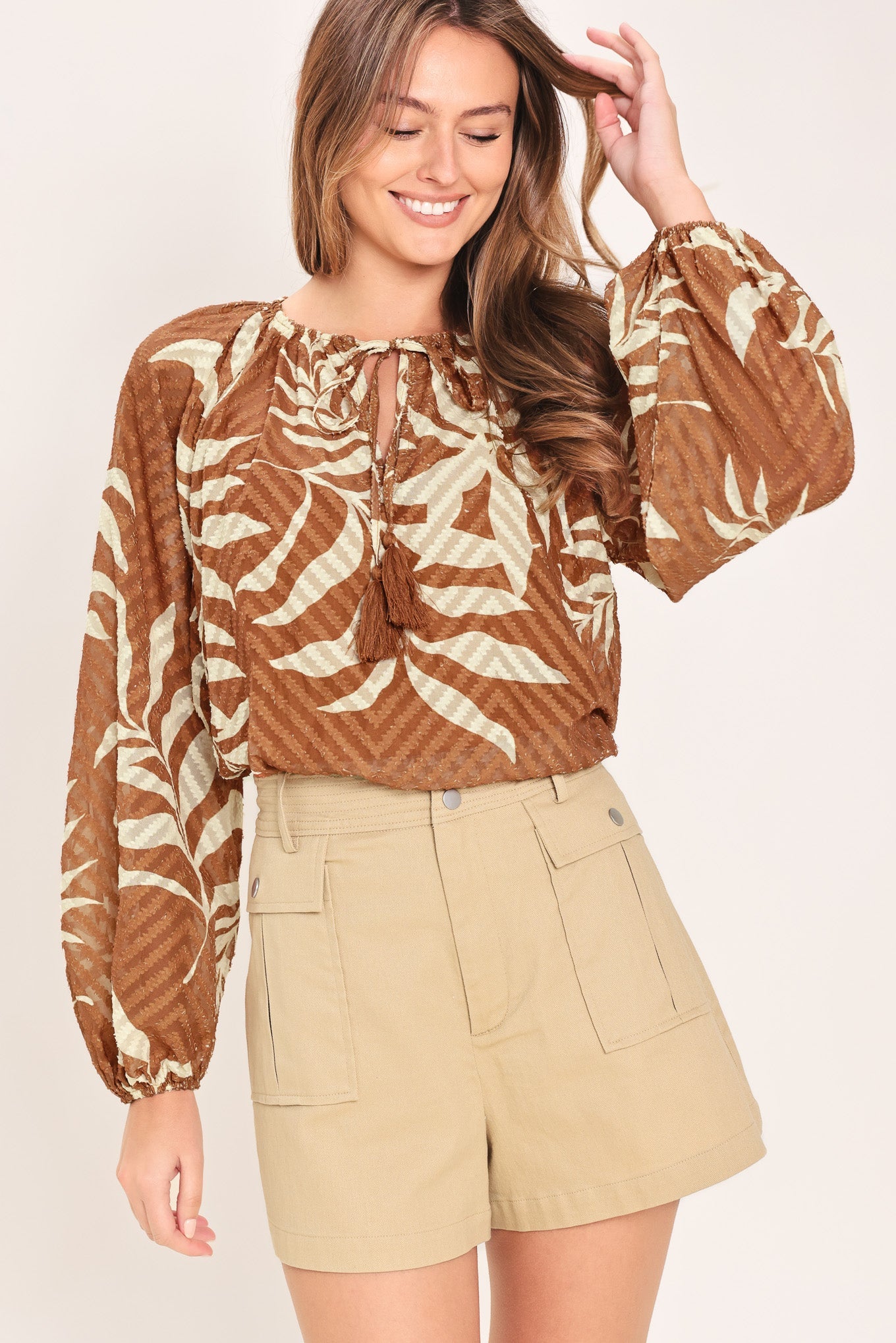 Flying Tomato Warm Breeze Woven Top