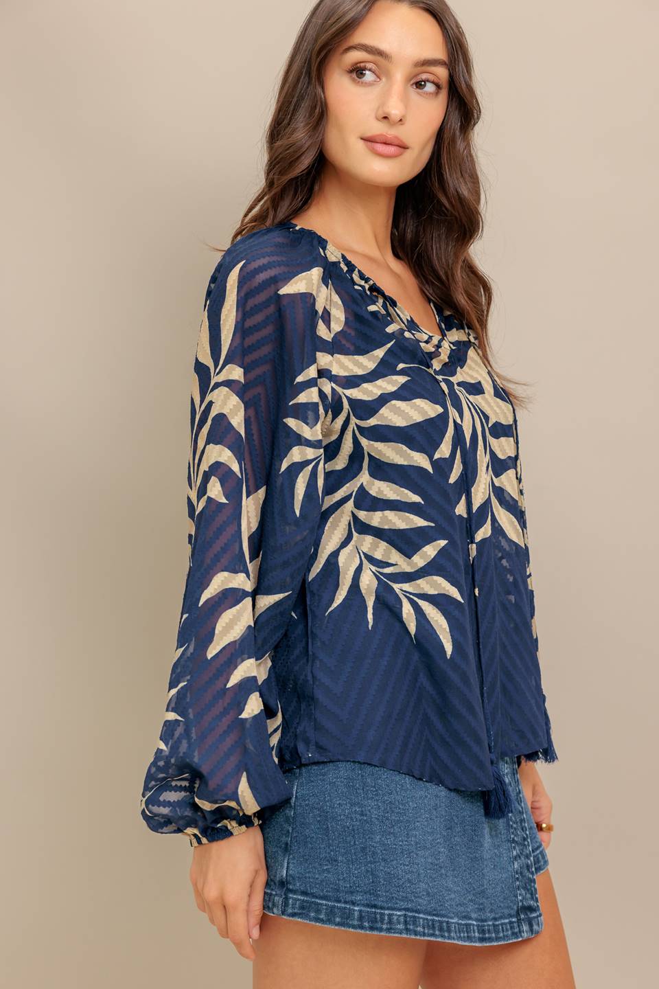 Flying Tomato Warm Breeze Woven Top