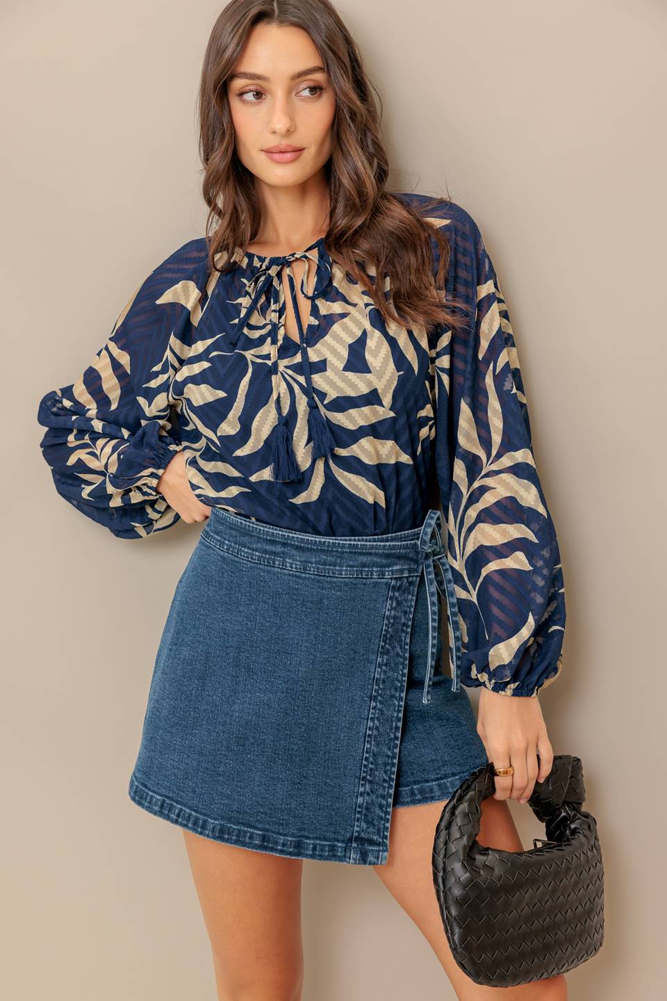 Flying Tomato Warm Breeze Woven Top