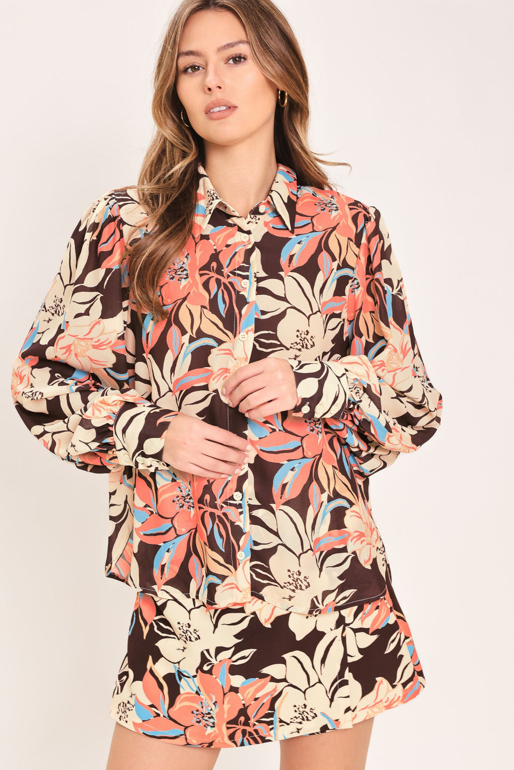 Flying Tomato Vacation Muse Woven Top