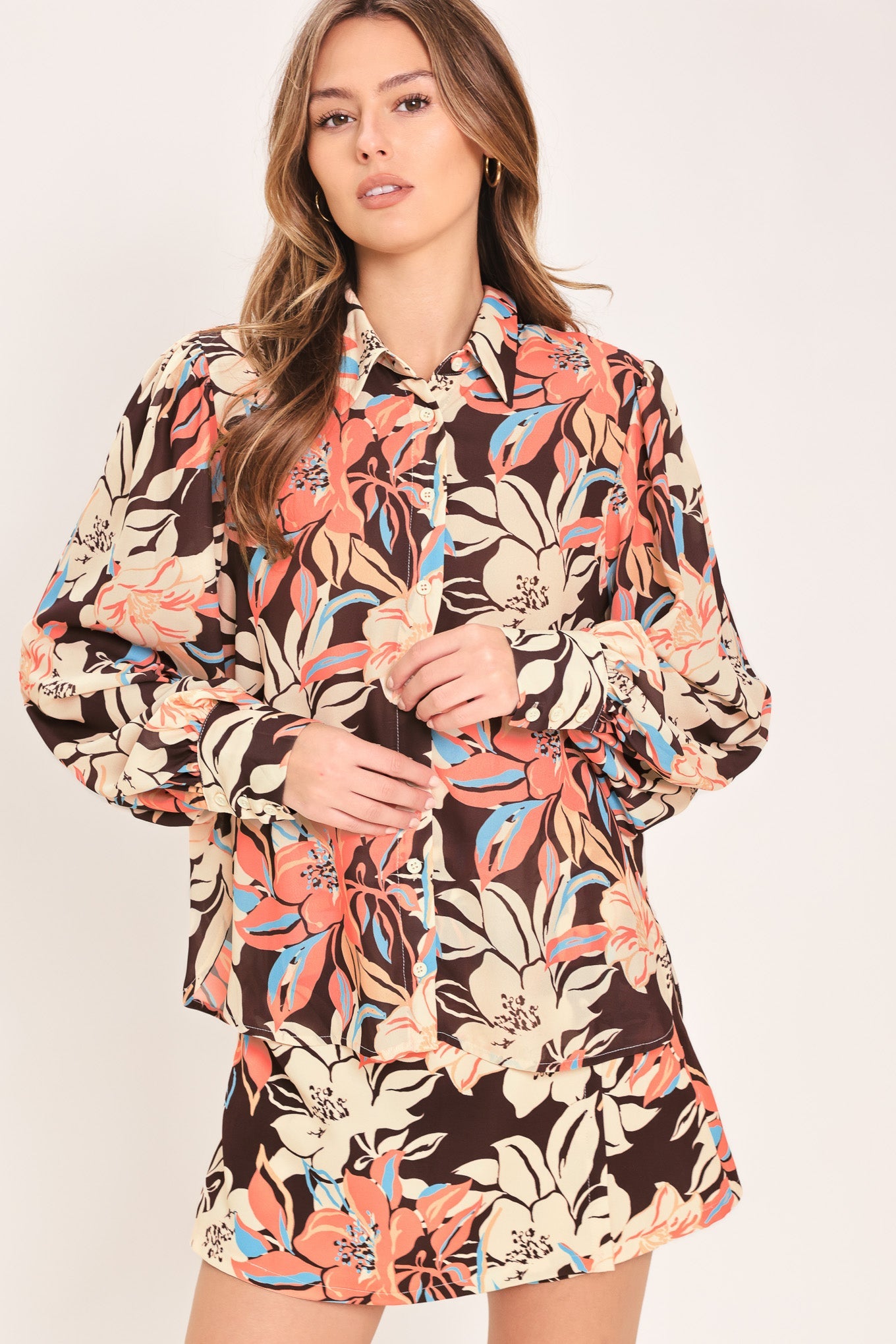 Flying Tomato Vacation Muse Woven Top