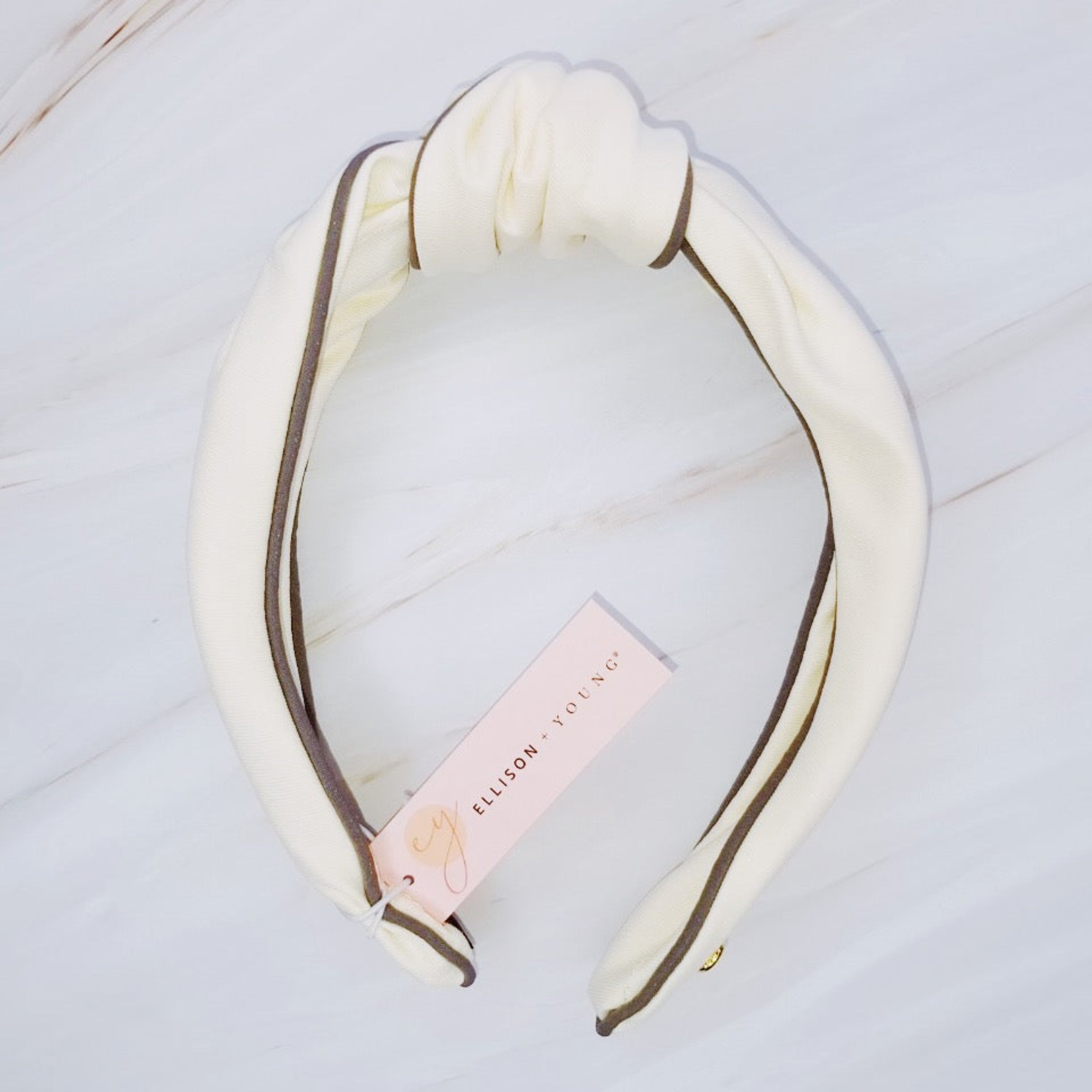 Piped Border Preppy Headband