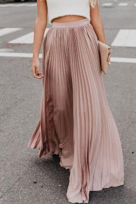 Miss Sparkling Pleated Maxi Skirt