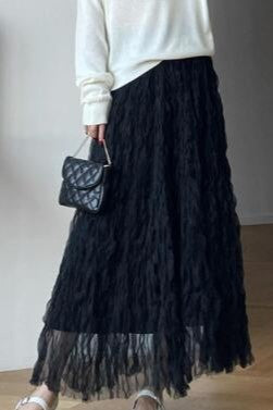 Miss Sparkling Midi Mesh Skirt