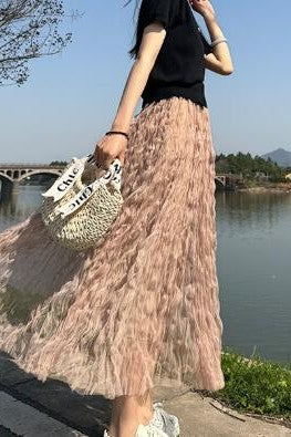 Miss Sparkling Midi Mesh Skirt