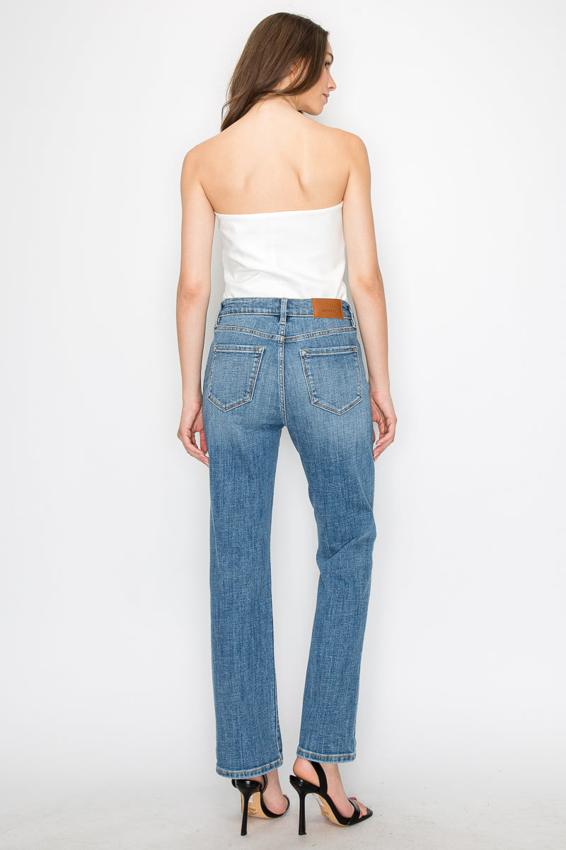 Artemis Vintage | Tummy Control High Rise Slim Straight Jeans