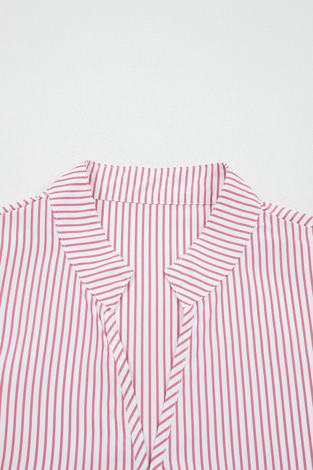 Plus Size Pinstripe Ruffle Hem Midi Dress