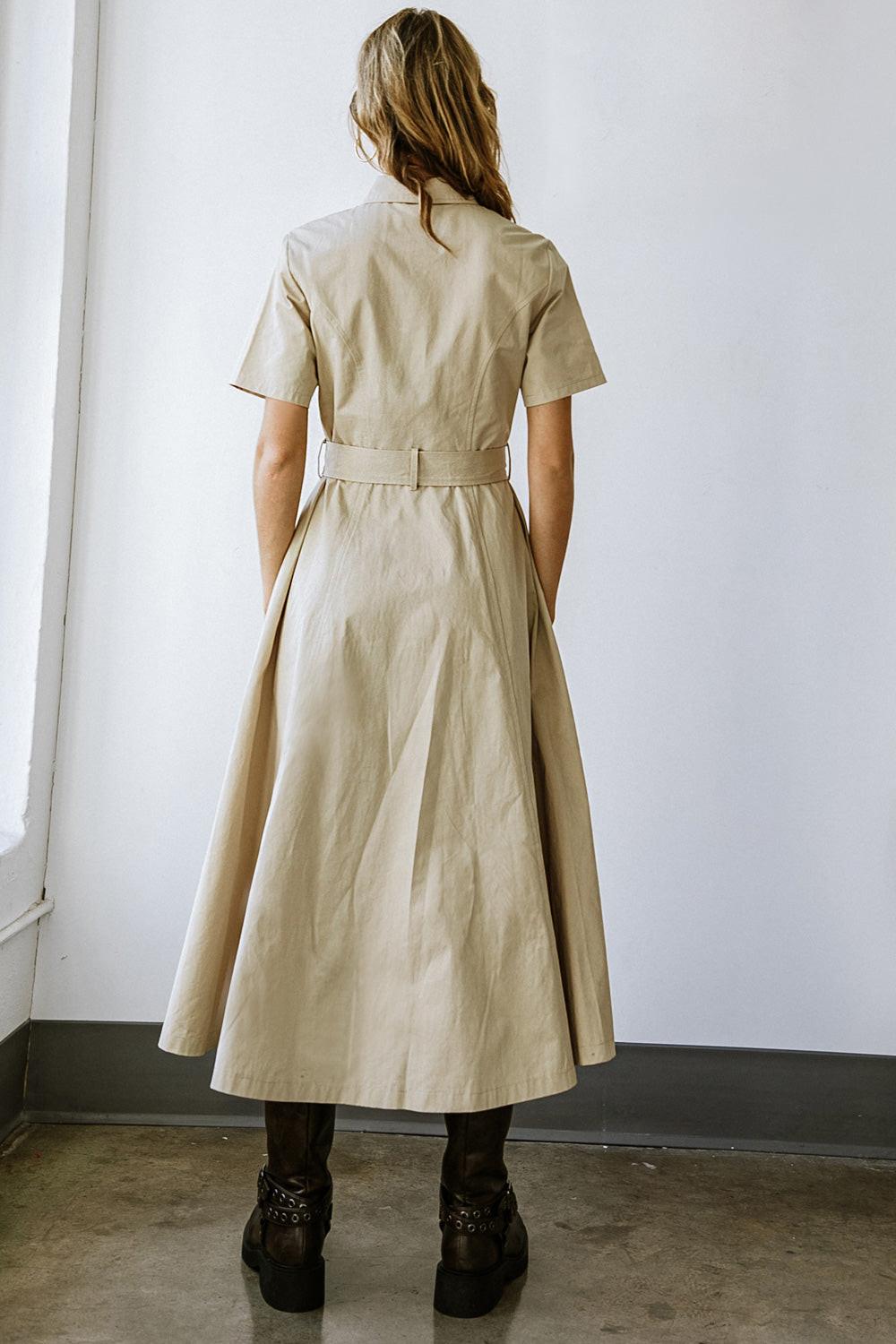 Lucky Me Woven Midi Dress