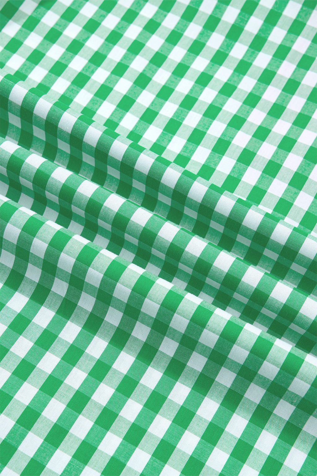 Gingham Colorblock Ruffle Sleeve Midi Dress