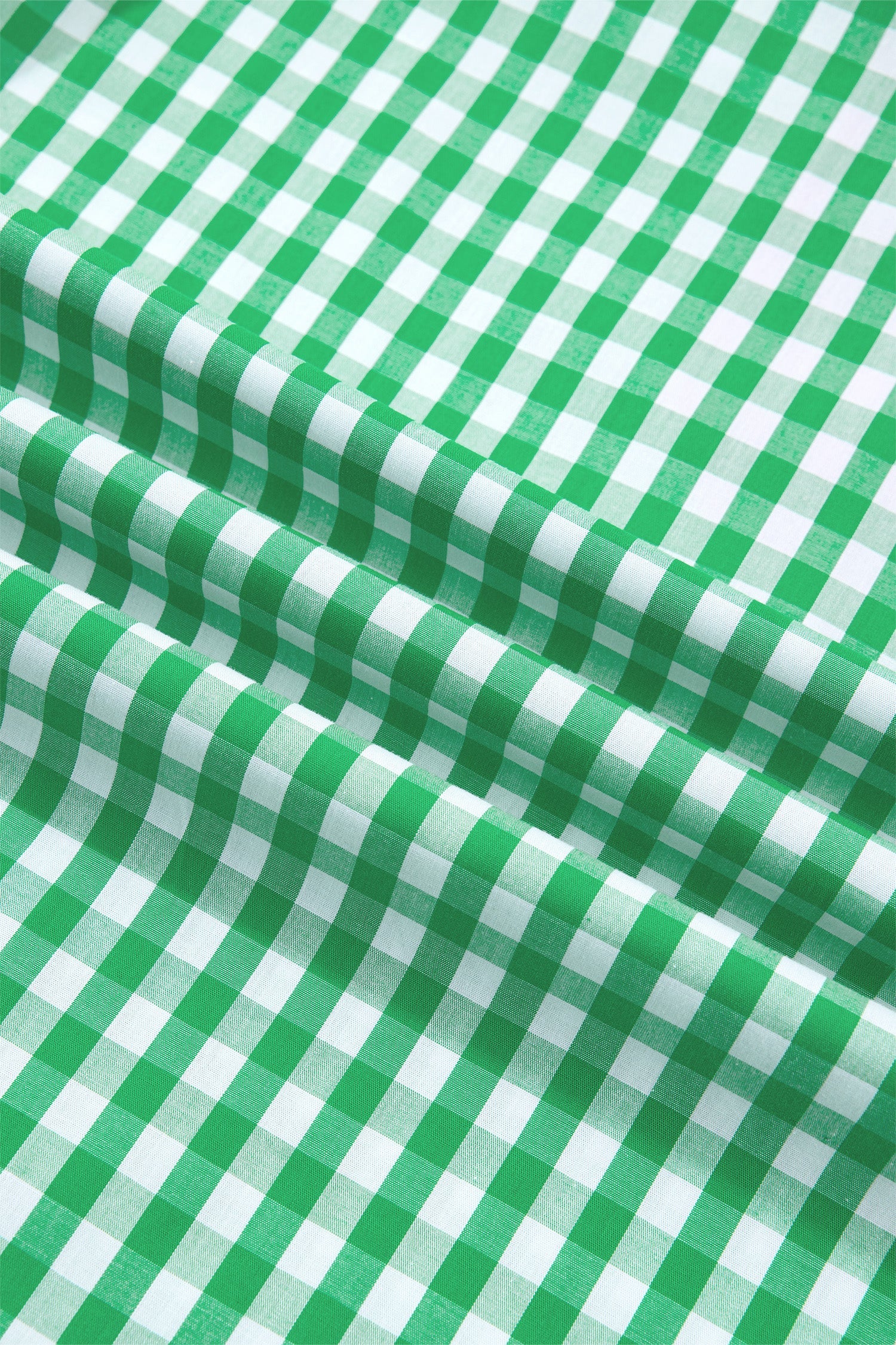 Gingham Colorblock Ruffle Sleeve Midi Dress